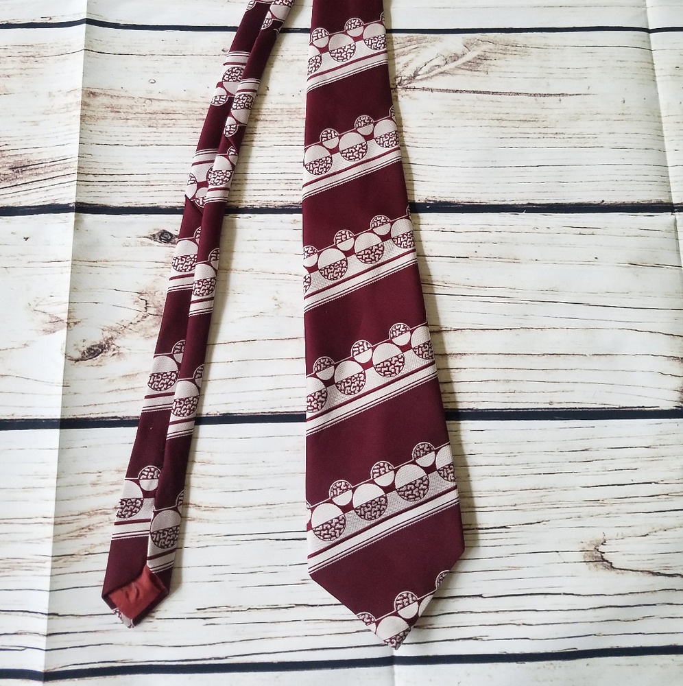 Vintage Carnaval de Paris Bubble Contrast Tie
